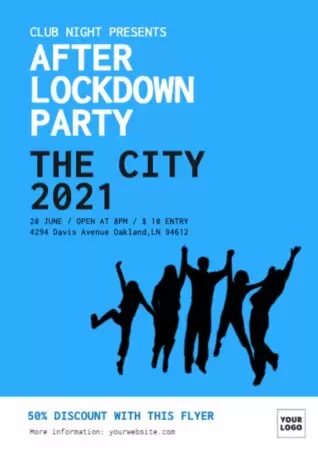 Edit a party flyer