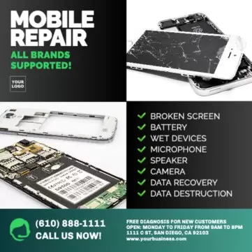 Edit a mobile repair template