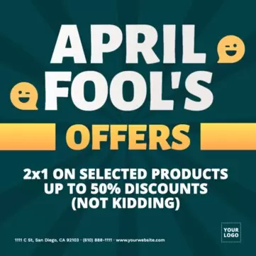 Erstelle ein Aprilscherz-Design