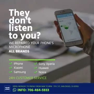 Edit a mobile repair template