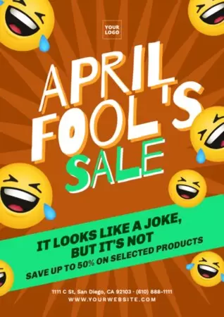 Erstelle ein Aprilscherz-Design