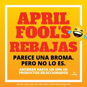 Crear un diseño de Aprils Fools