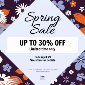 Edit a spring sale template