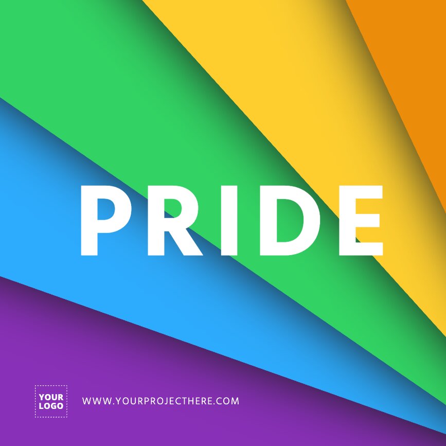 Pride Day poster and flyer templates