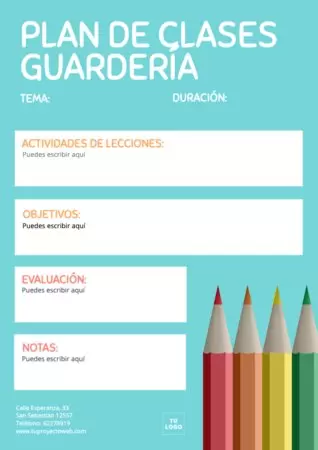 Edita un planificador diario