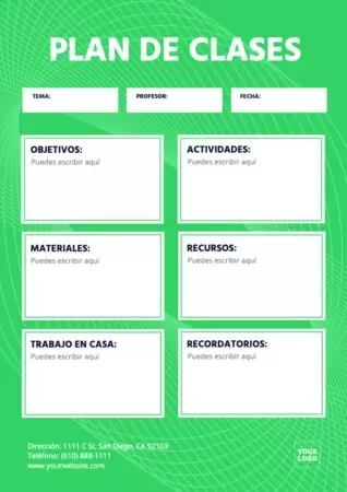 Edita un planificador diario