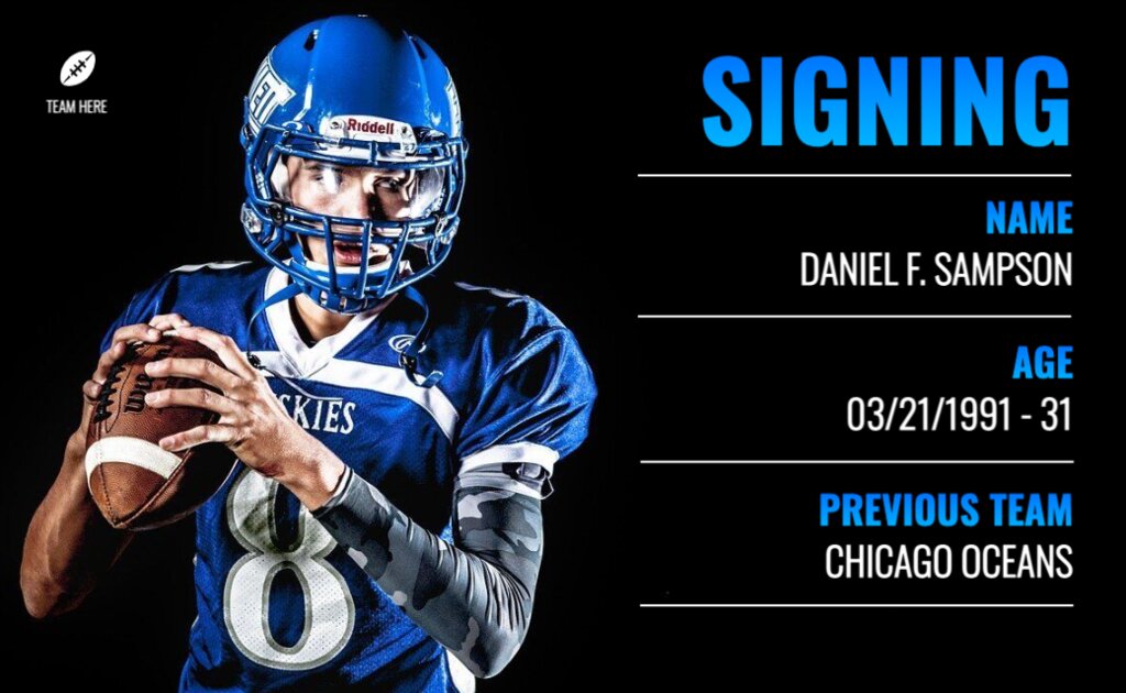 Templates for new signings and player renewals