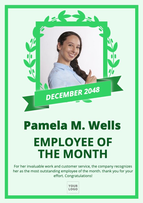 Editable employee of the month certificate templates