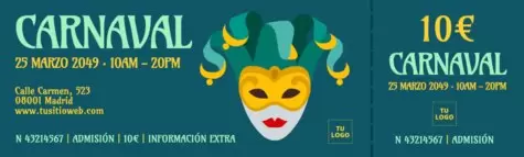 Crea tu cartel de Carnaval o Mardi Gras