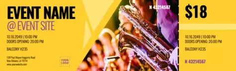 Gestalte eine Eintrittskarte