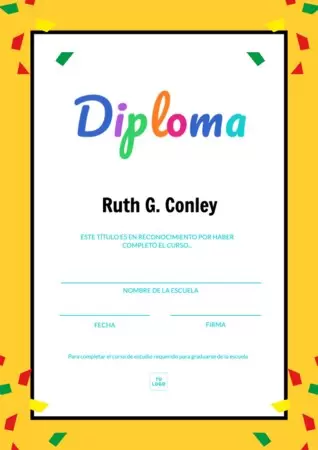 Edita un diploma para niños