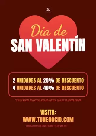 Edita una plantilla de San Valentín