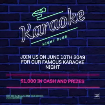 Edit a karaoke flyer