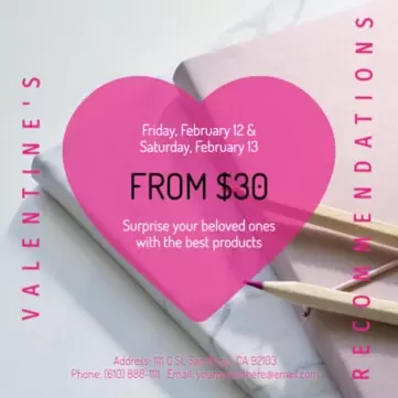 Edit your Valentine's design