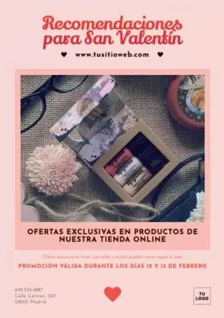 Edita una plantilla de San Valentín