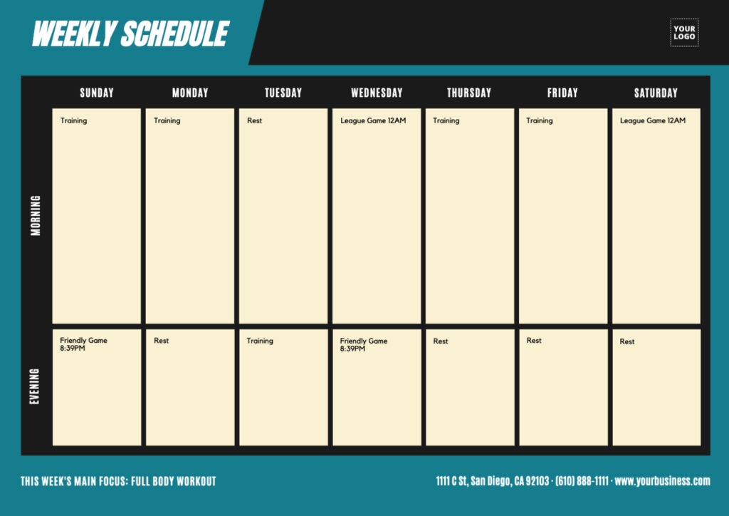 Schedule activity. Activities Schedule.