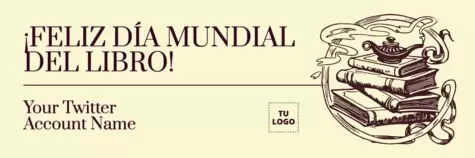 Edita una plantilla del día del libro