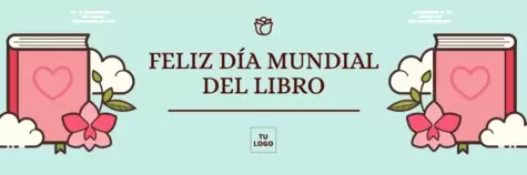Edita una plantilla del día del libro