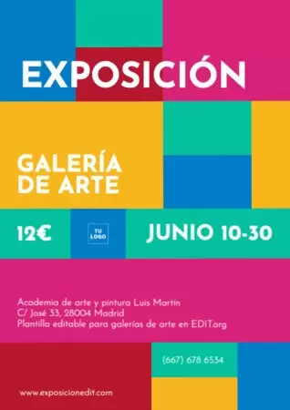 Edita un cartel para exposiciones