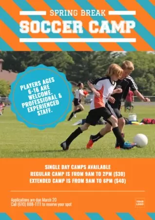 Bearbeite eine Spring Break-Vorlage