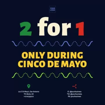 Edytuj szablon Cinco de Mayo