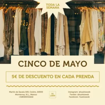 Editar una plantilla del 5 de Mayo