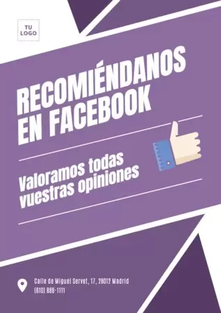 Crea un diseño para pedir reseñas