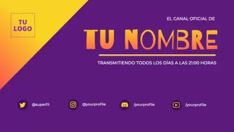 Edita un banner de Twitch