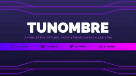 Edita un banner de Twitch