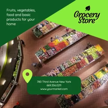 Editar um cartaz para supermercado