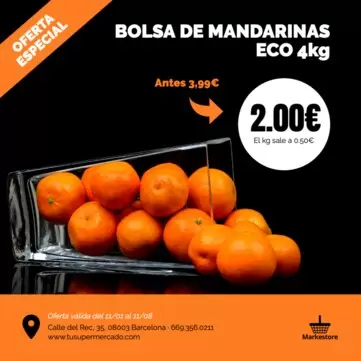 Editar un cartel para supermercado