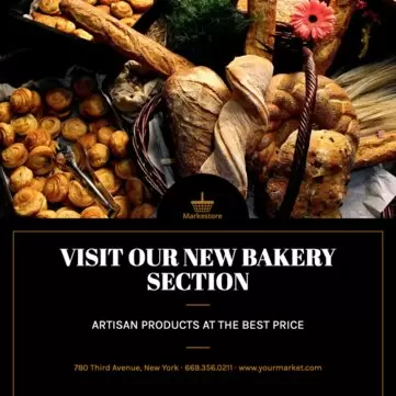 Editar um cartaz para supermercado