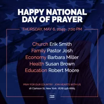 Edit a National Day of Prayer design