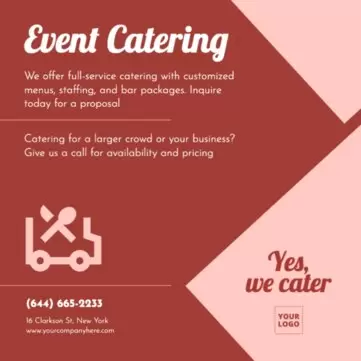 Edit a catering menu