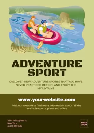 Publicar um folheto sobre escalada