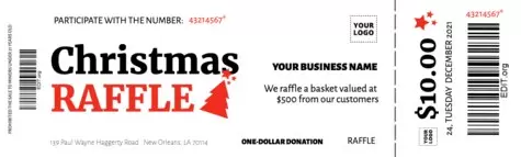 Crie um bilhete de rifa