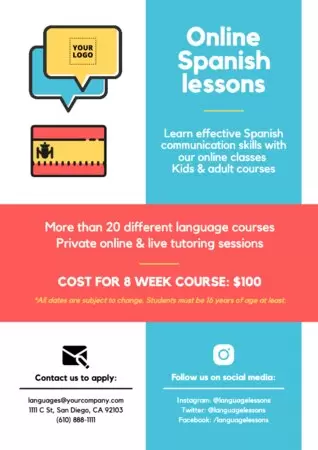 Edita un modello per le tue lezioni di lingua