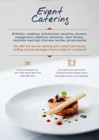 Edit a catering menu