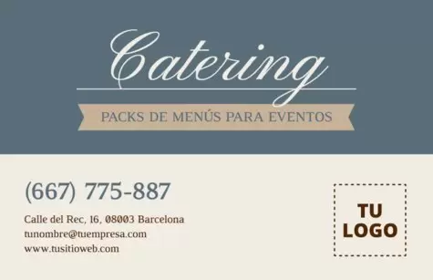 Edita un menú de catering