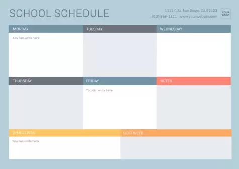 Edit a class timetable
