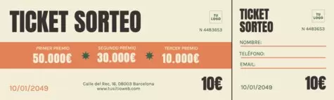 Crea un boleto de rifa