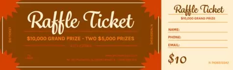 Crie um bilhete de rifa