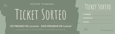 Crea un boleto de rifa