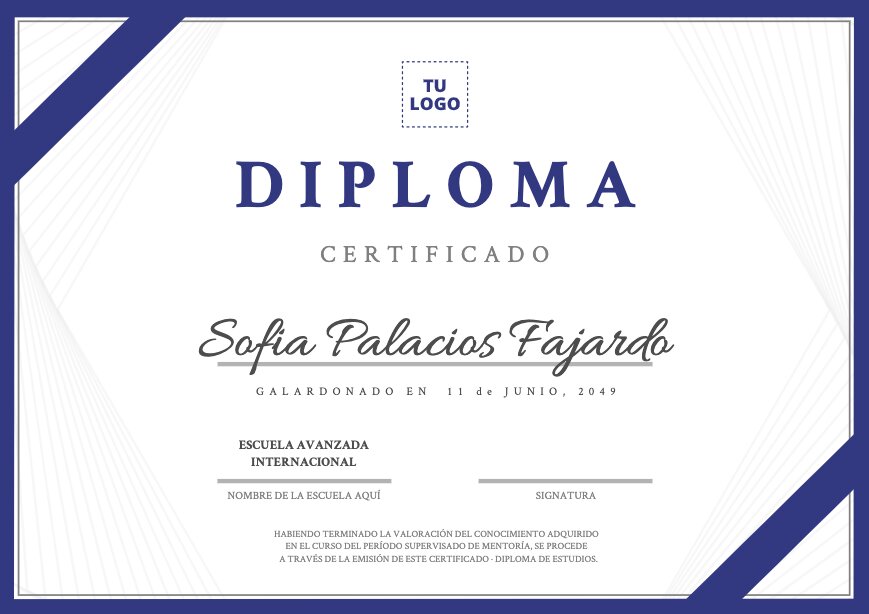 Plantillas De Diplomas Para Editar 22a