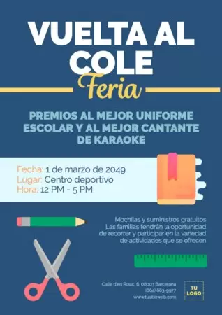 Edita un diseño de vuelta al cole