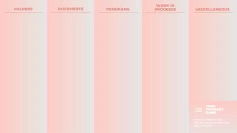 Edita un organitzador d'escriptori per l'ordinador