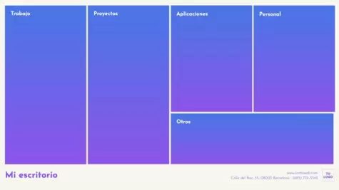 Edita un organizador de escritorio para ordenador