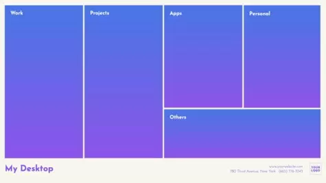 Edita un organitzador d'escriptori per l'ordinador