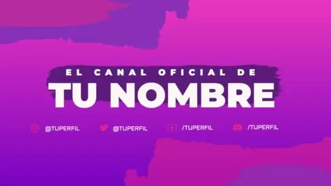 Edita un banner de Twitch