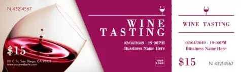 Gestalte eine Eintrittskarte